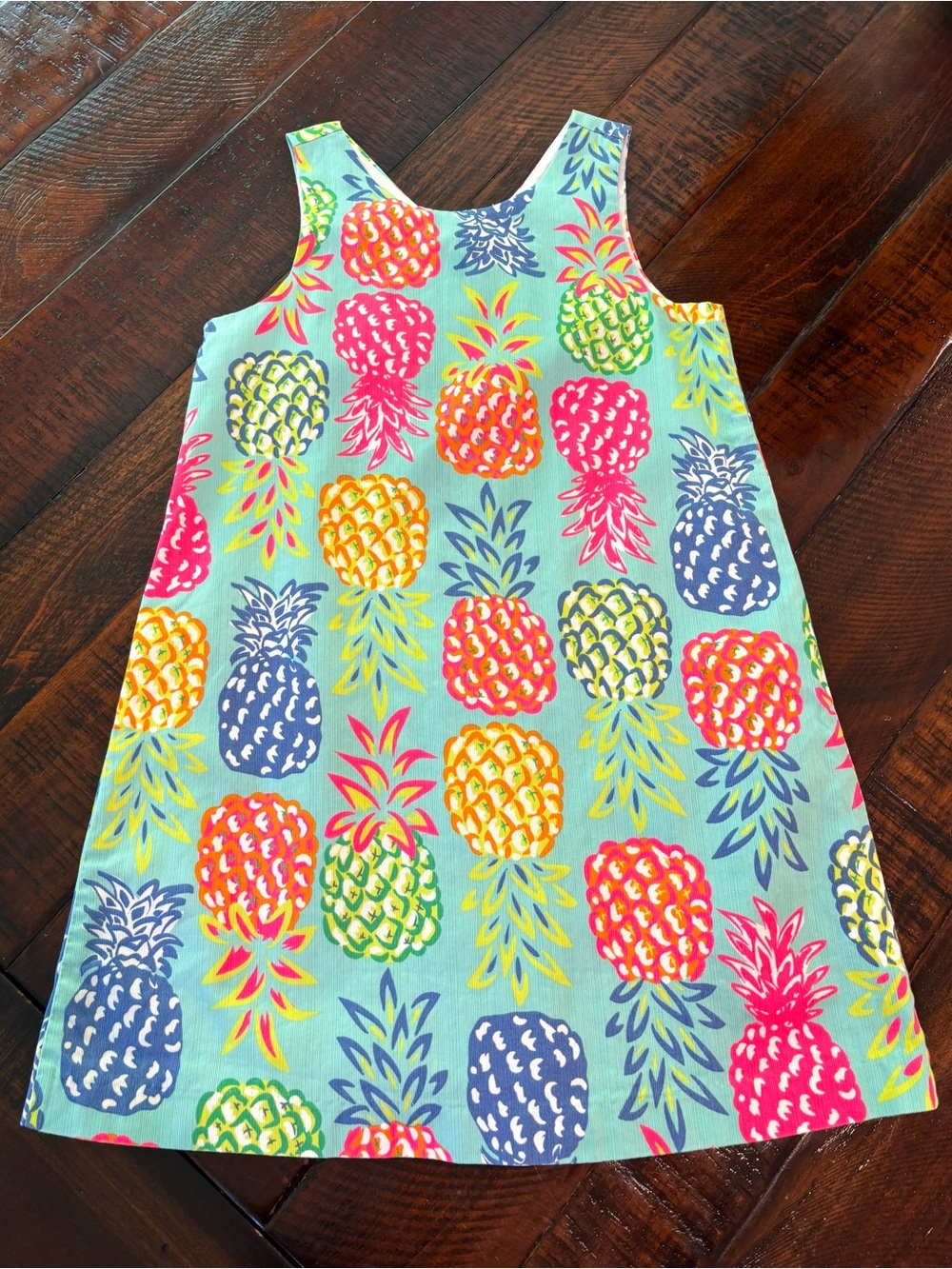 Tommy Bahama Girls' Sz 8 Pineapple Print Sleeveless Dress